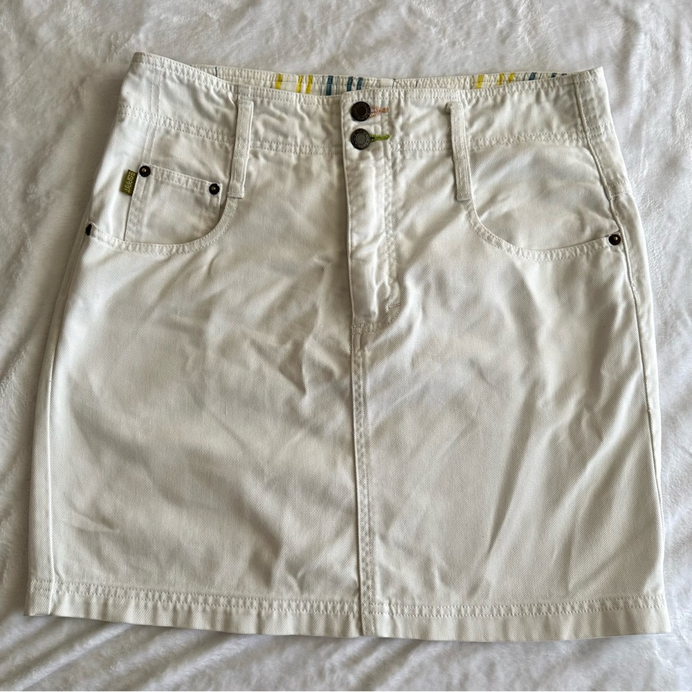 Vintage Y2K Esprit White Denim Skirt